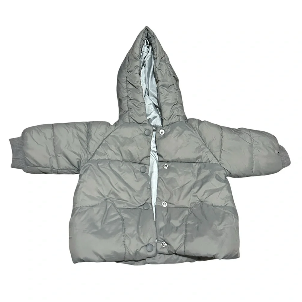 Zara Silver Puffer Jacket